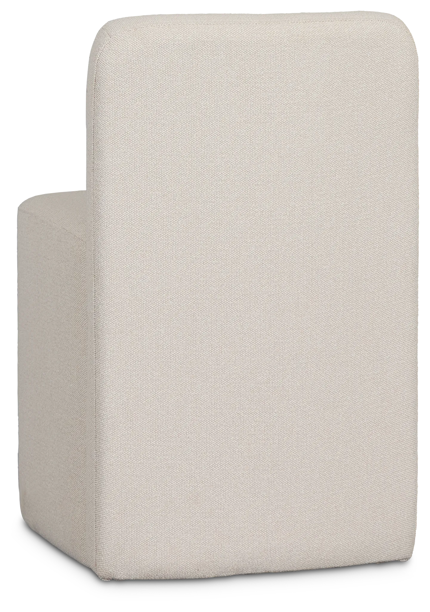 Rex Light Beige Castored Upholstered Side Chair