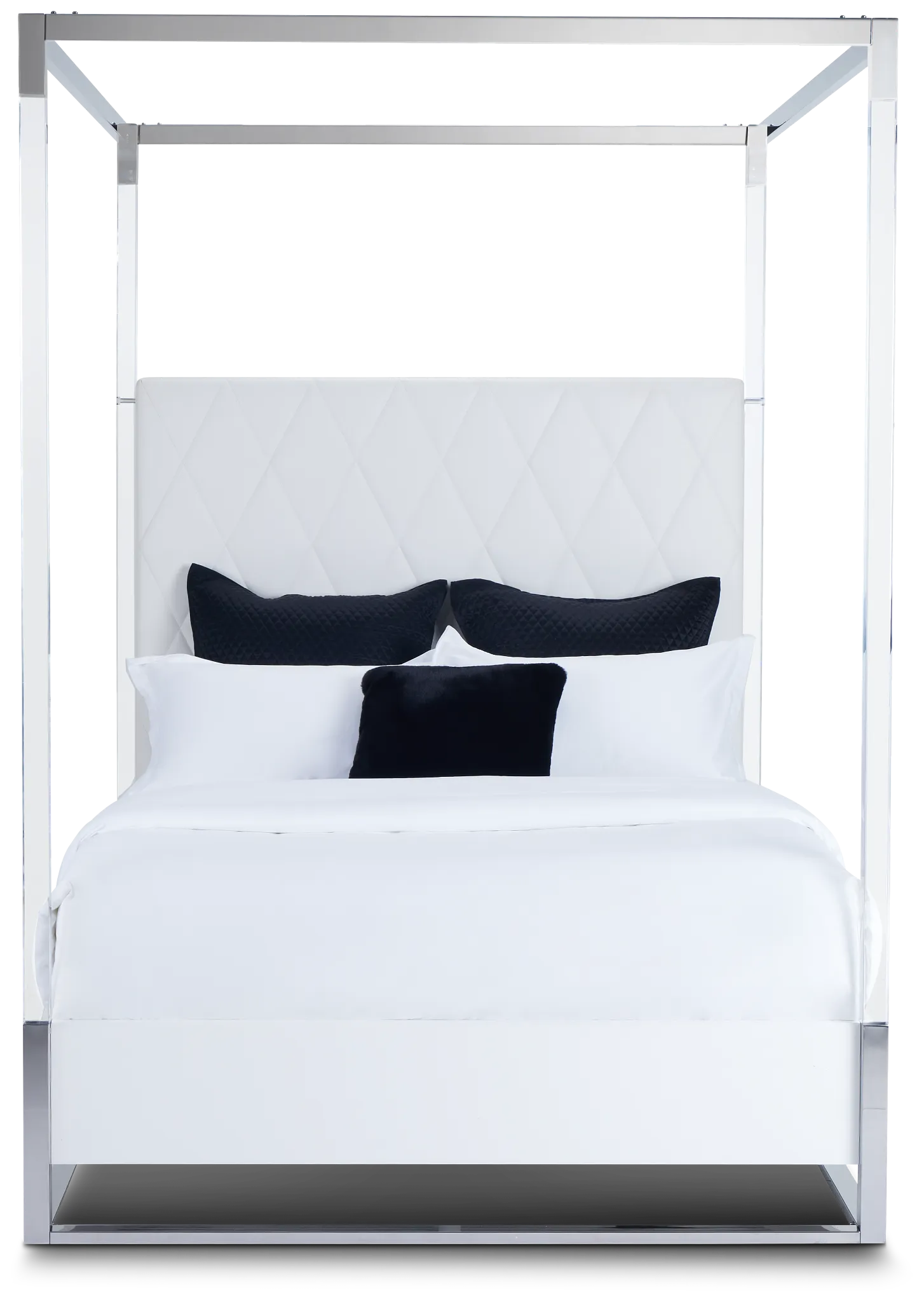 Miami White Uph Canopy Bed