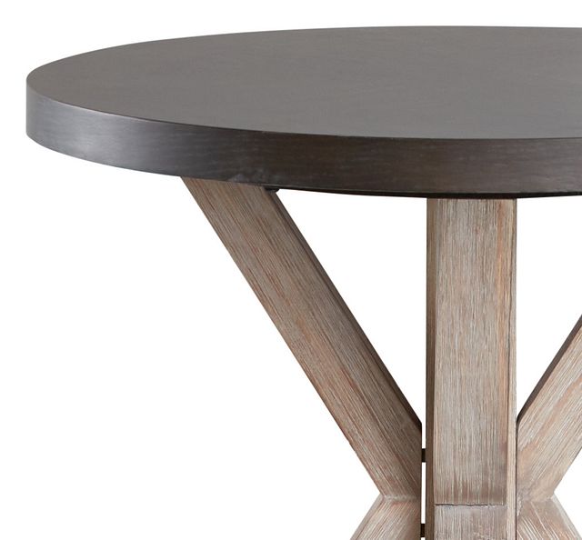 Jefferson Two-tone Round End Table