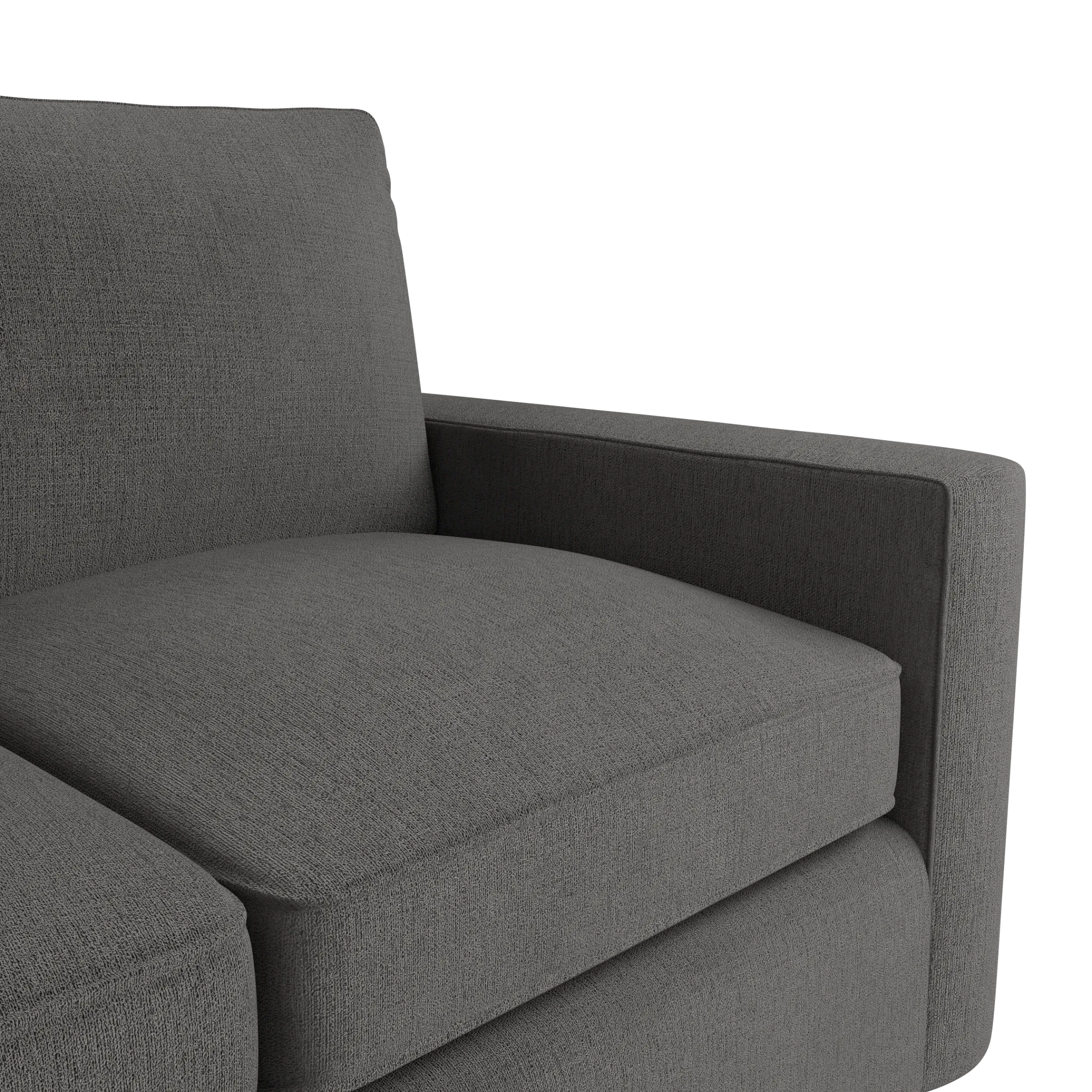 Siesta Peyton Gray Fabric Loveseat