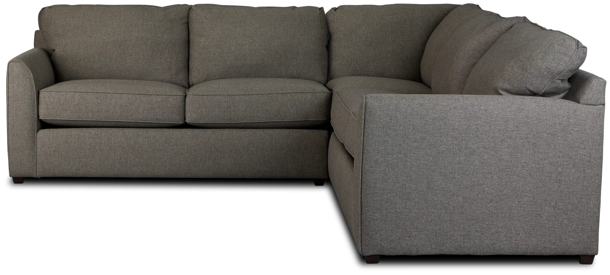 Asheville Brown Fabric Two-arm Right Innerspring Sleeper Sectional