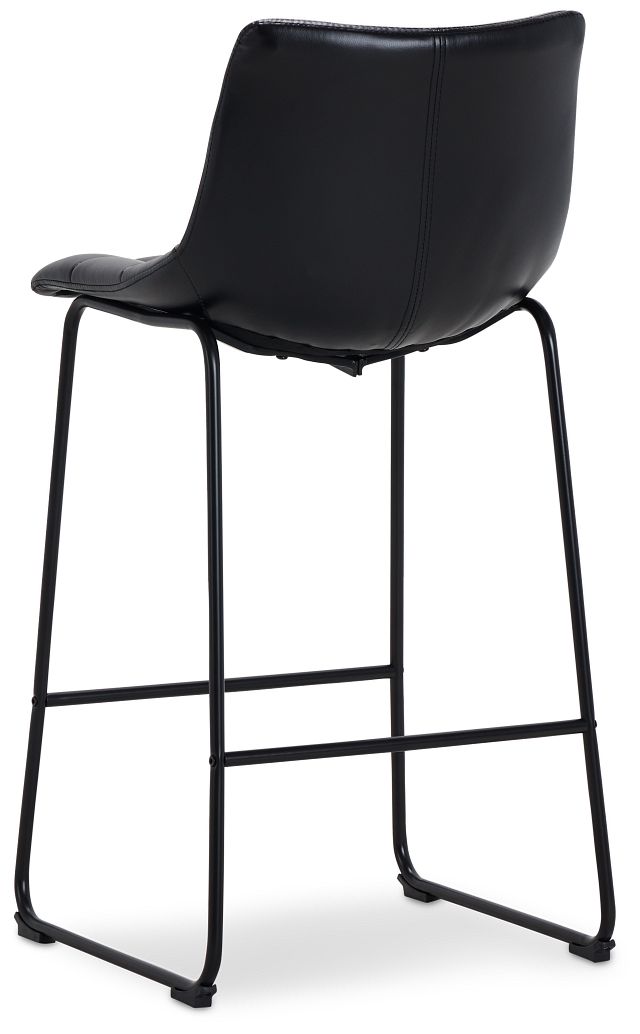 Seth Black 32" Upholstered Barstool