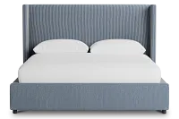 Captiva Lucy Navy 48" Upholstered Shelter Bed