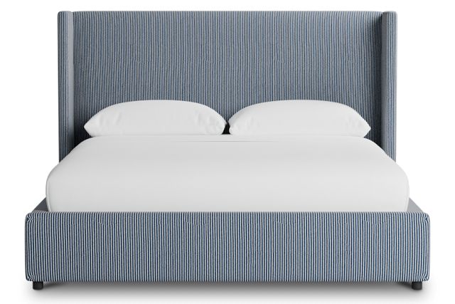Captiva Lucy Navy 48" Upholstered Shelter Bed