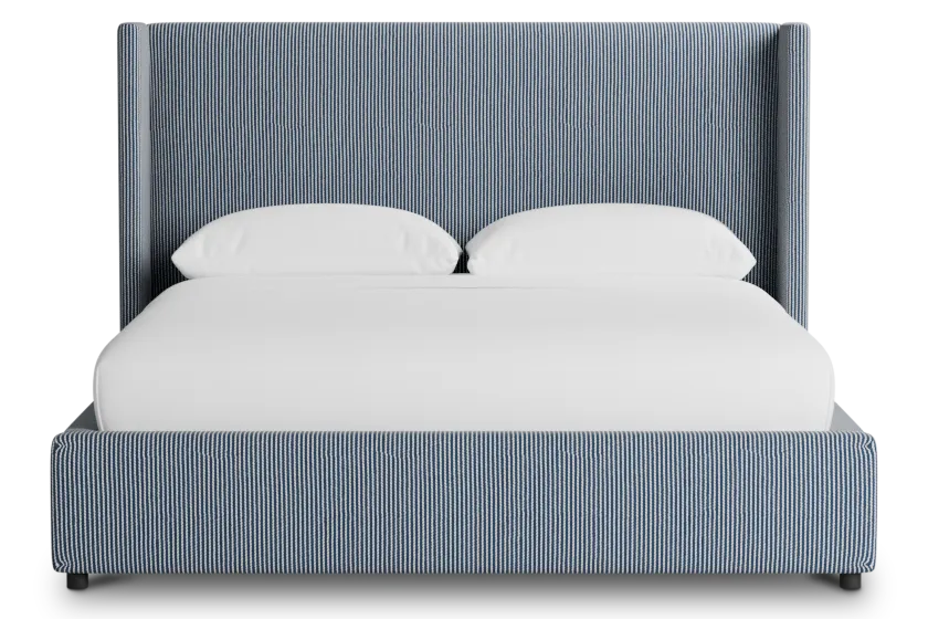 Captiva Lucy Navy 48" Upholstered Shelter Bed