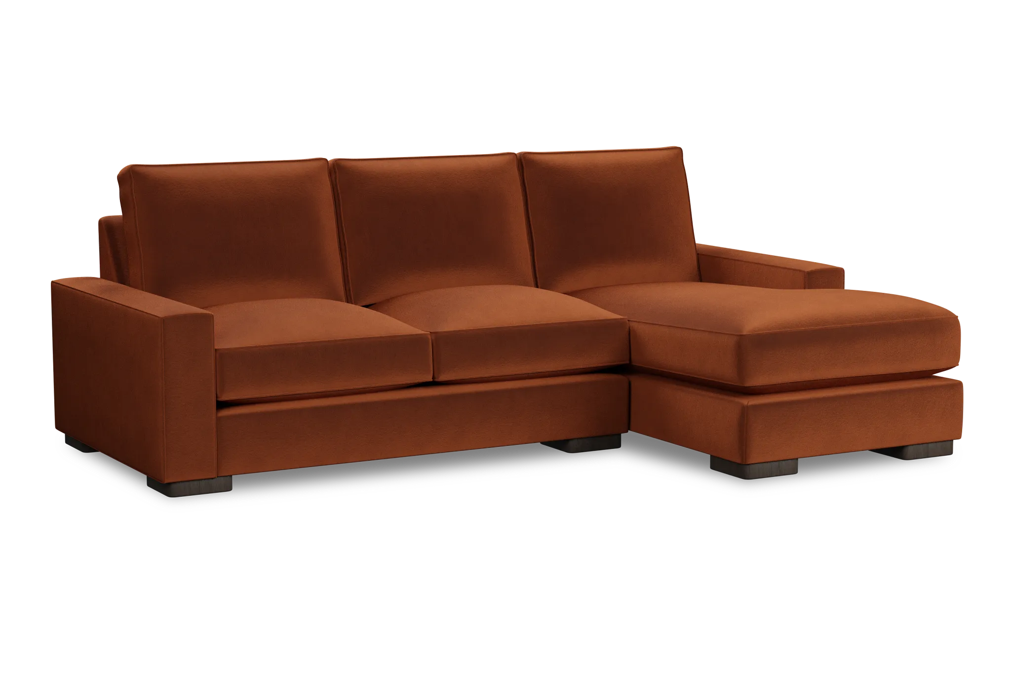 Edgewater Joya Orange Right Chaise Sectional