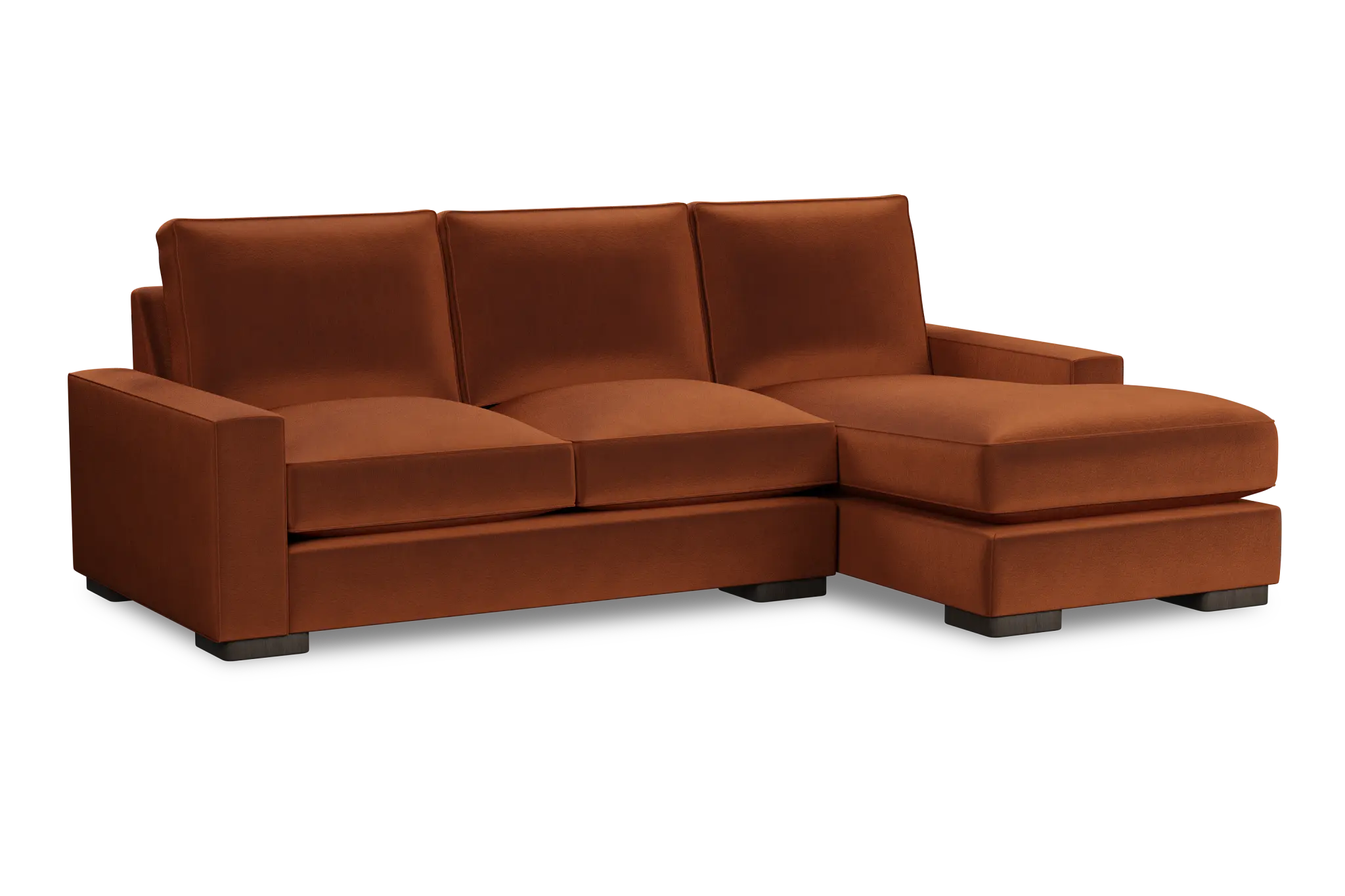 Edgewater Joya Orange Right Chaise Sectional Edgewater Joya Orange Right Chaise Sectional