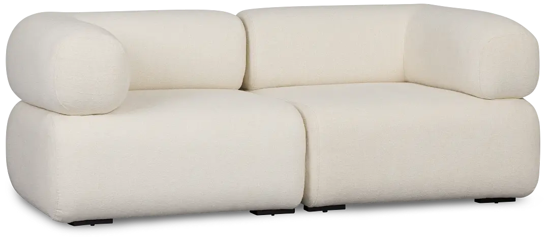 Celeste Light Beige Fabric 2-piece Modular Sofa Celeste Light Beige Fabric 2-piece Modular Sofa