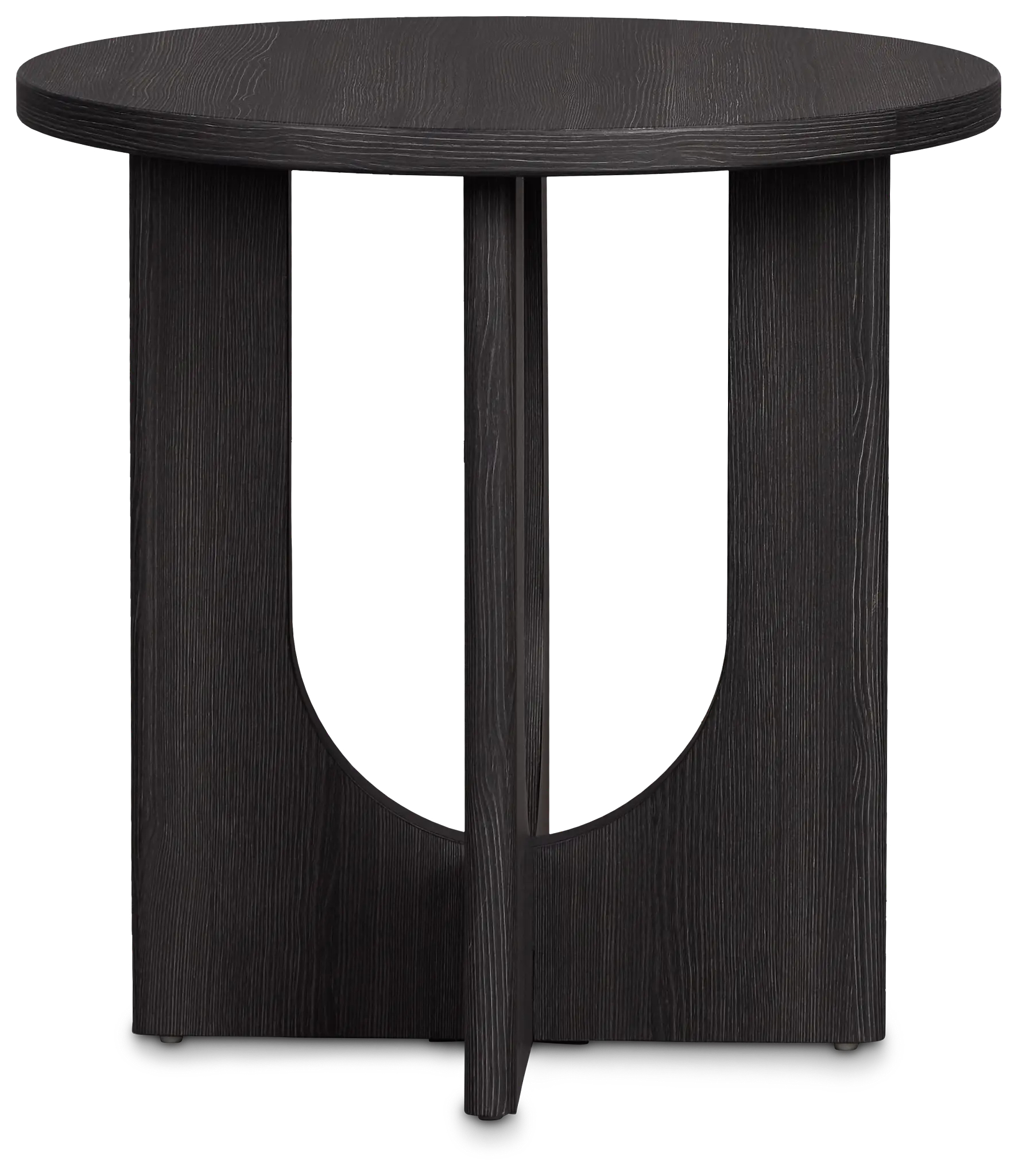 Lyndie Black Round End Table Lyndie Black Round End Table