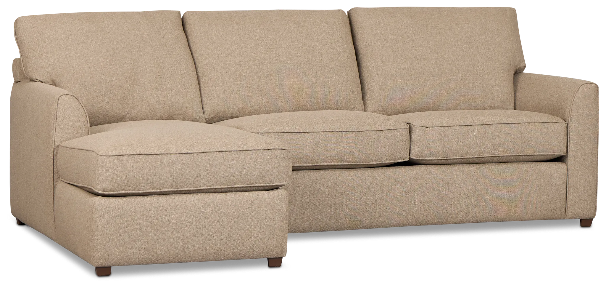 Tate Brown Fabric Left Chaise Sectional