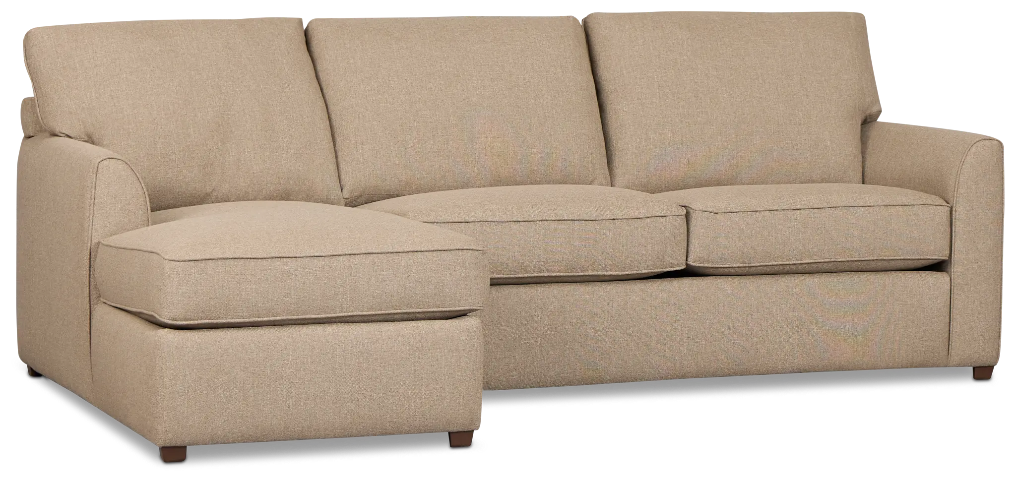 Tate Brown Fabric Left Chaise Sectional Tate Brown Fabric Left Chaise Sectional