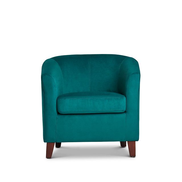 Concord Teal Velvet Accent Chair (2)