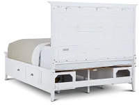 Heron Cove White Panel Storage Bed