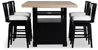 Southlake Two-tone High Table & 4 Barstools