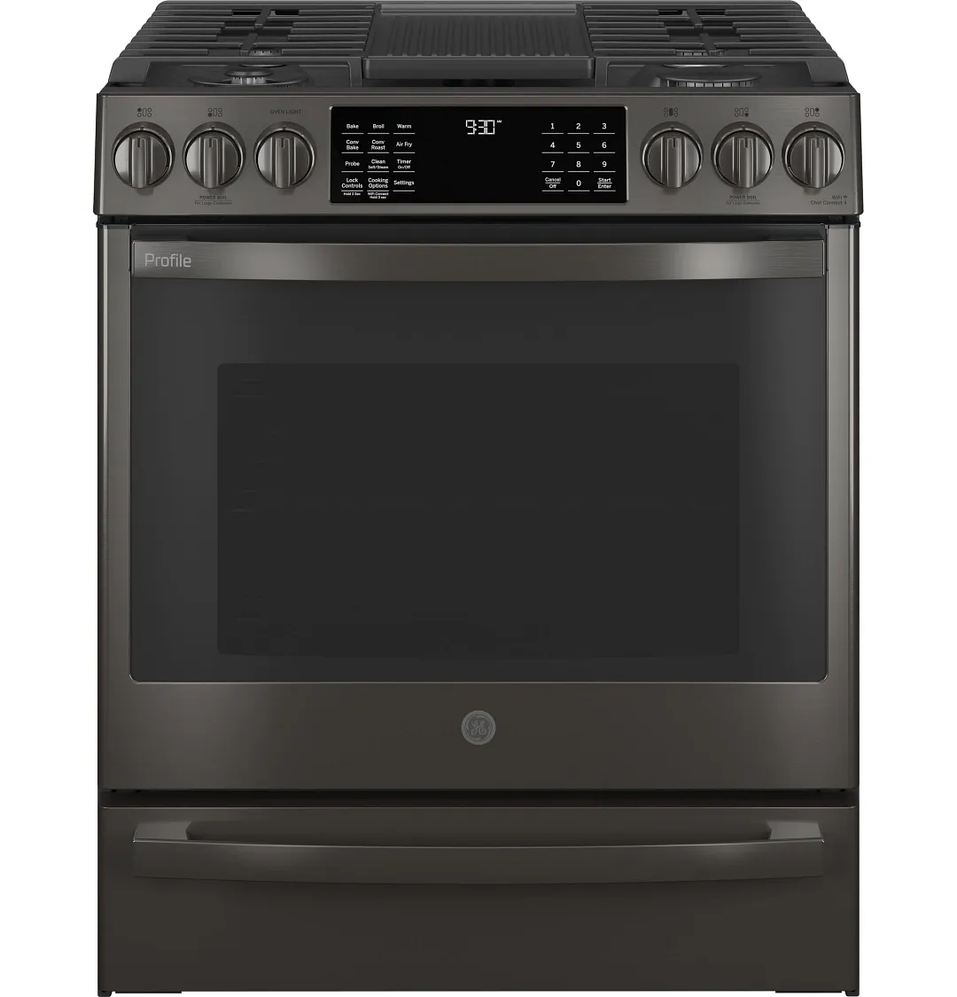 Ge Profile 930 Series Black 30" Gas Range
