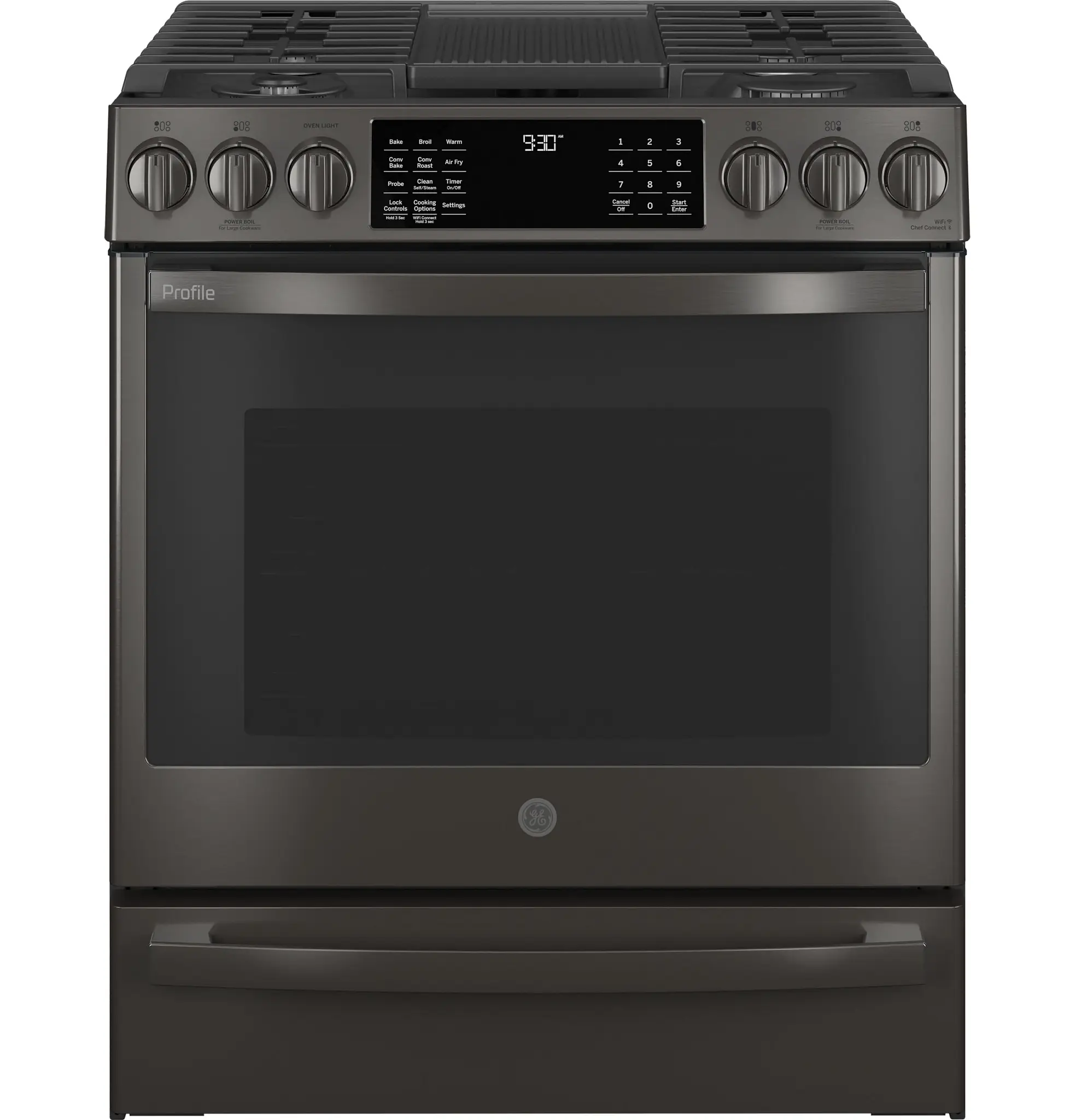 Ge Profile 930 Series Black 30" Gas Range Ge Profile 930 Series Black 30" Gas Range