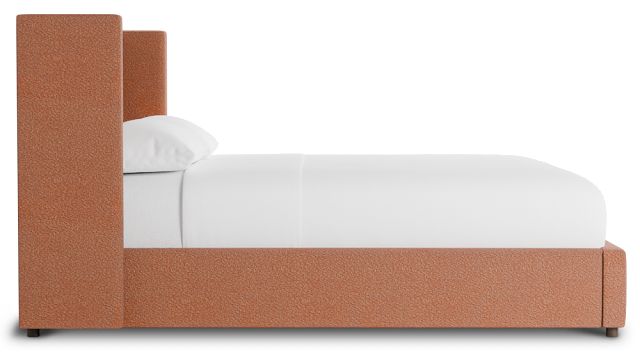 Captiva Sutton Orange 48" Upholstered Shelter Bed