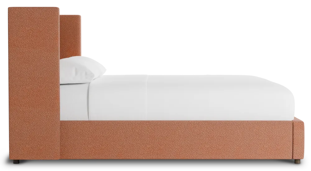 Captiva Sutton Orange 48" Upholstered Shelter Bed