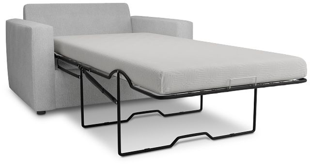 Siesta Revenue White Fabric Memory Foam Sleeper