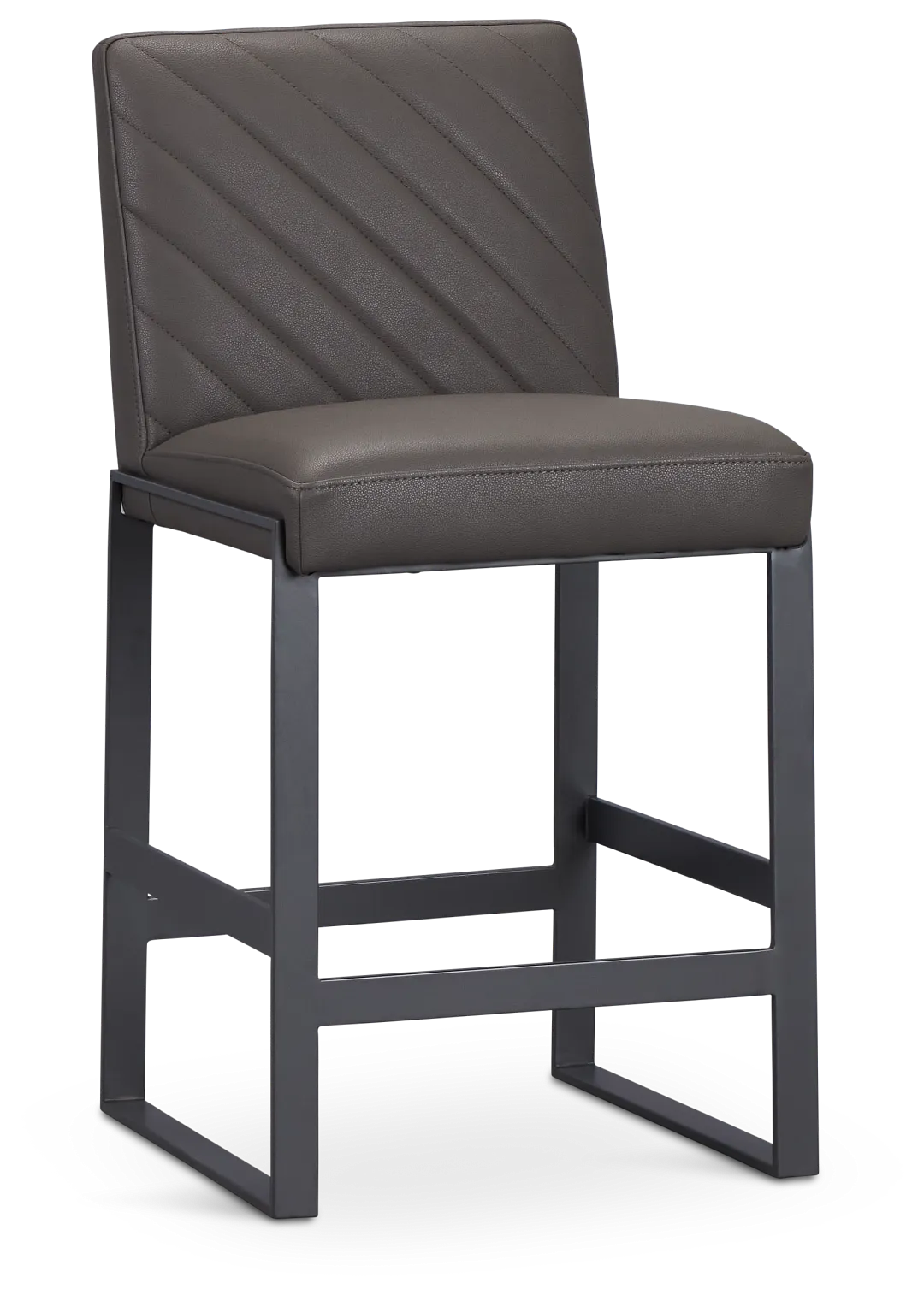 Harlem Dark Gray 24" Upholstered Barstool