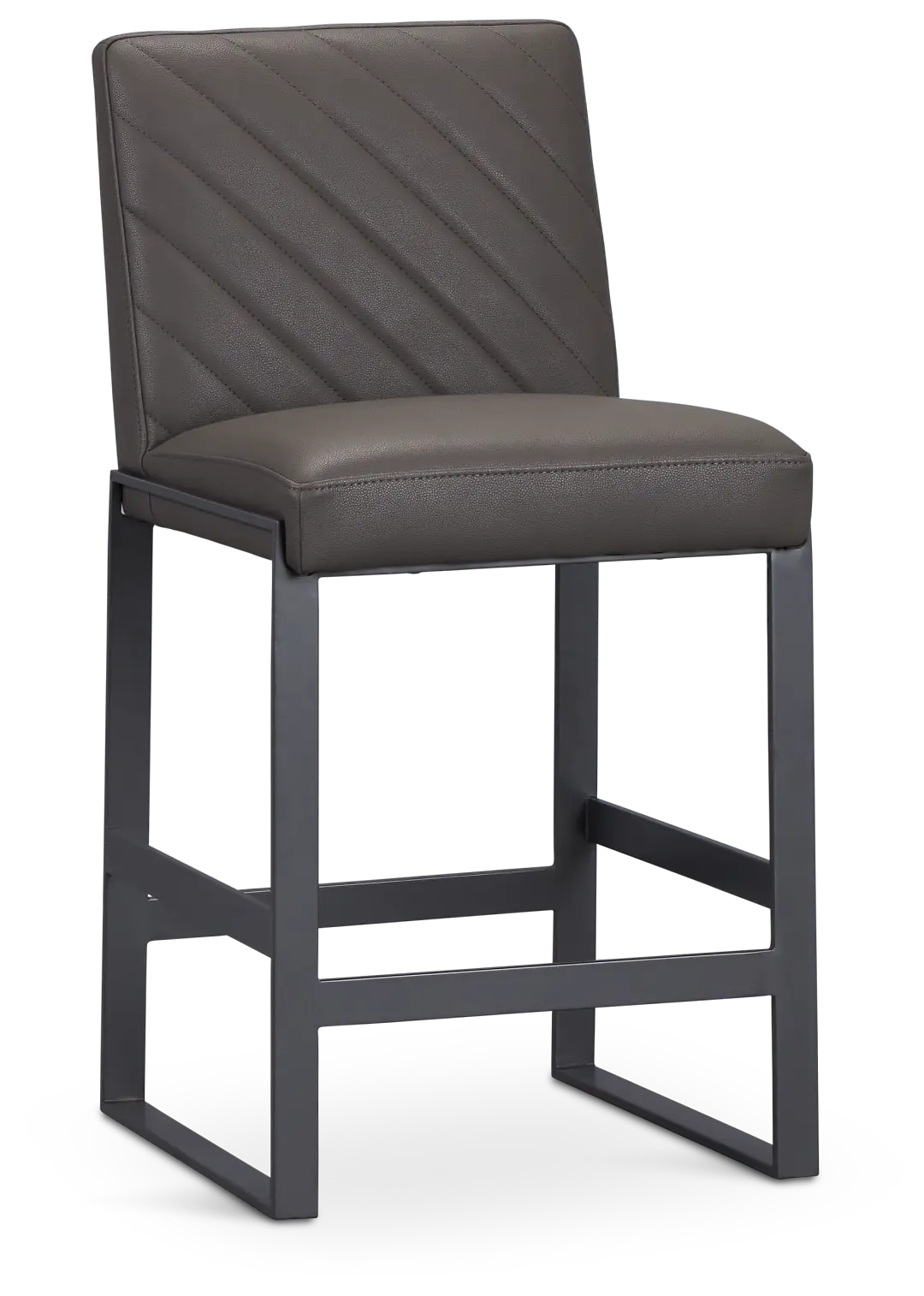 Harlem Dark Gray 24" Upholstered Barstool Harlem Dark Gray 24" Upholstered Barstool