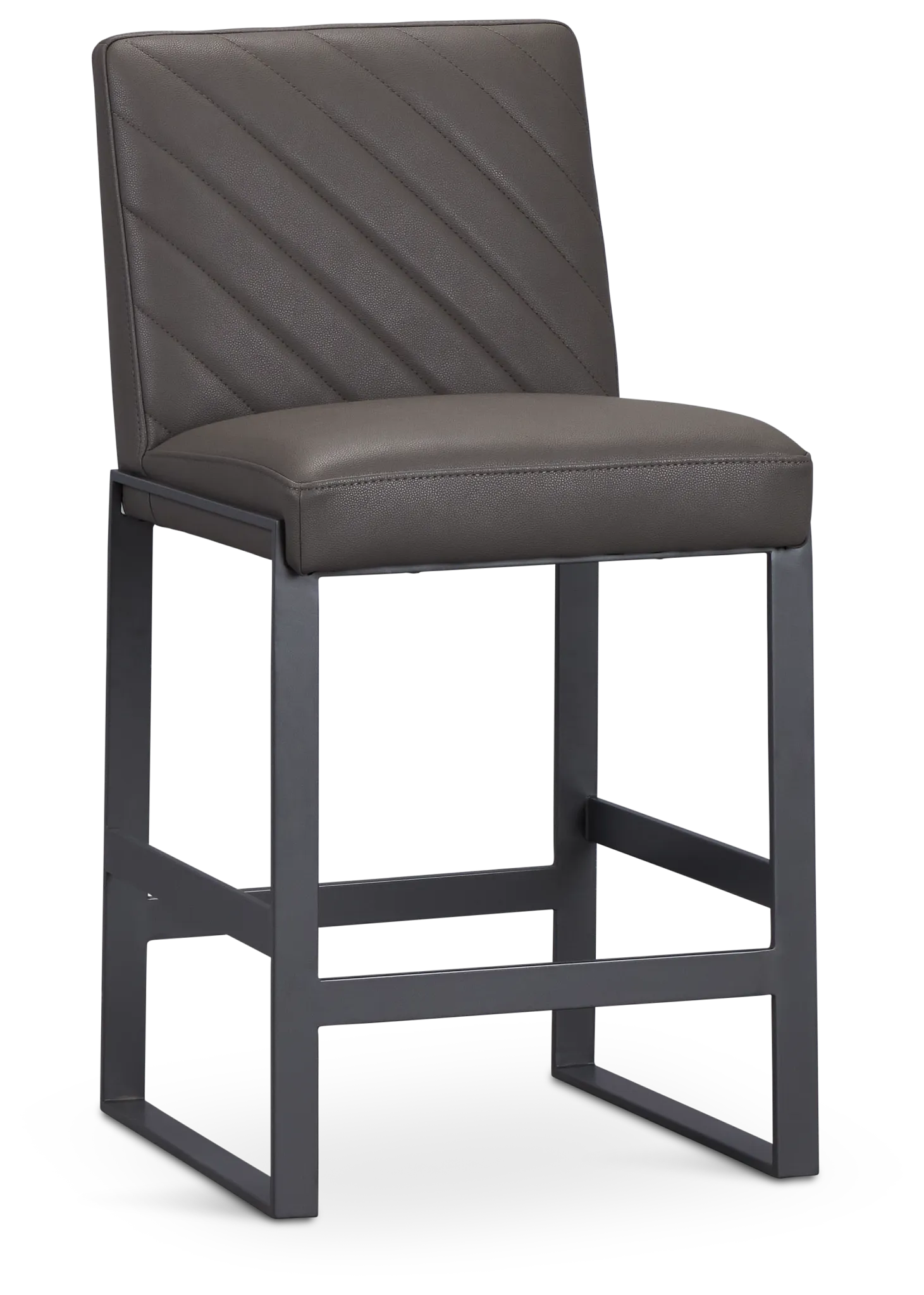 Harlem Dark Gray 24" Upholstered Barstool