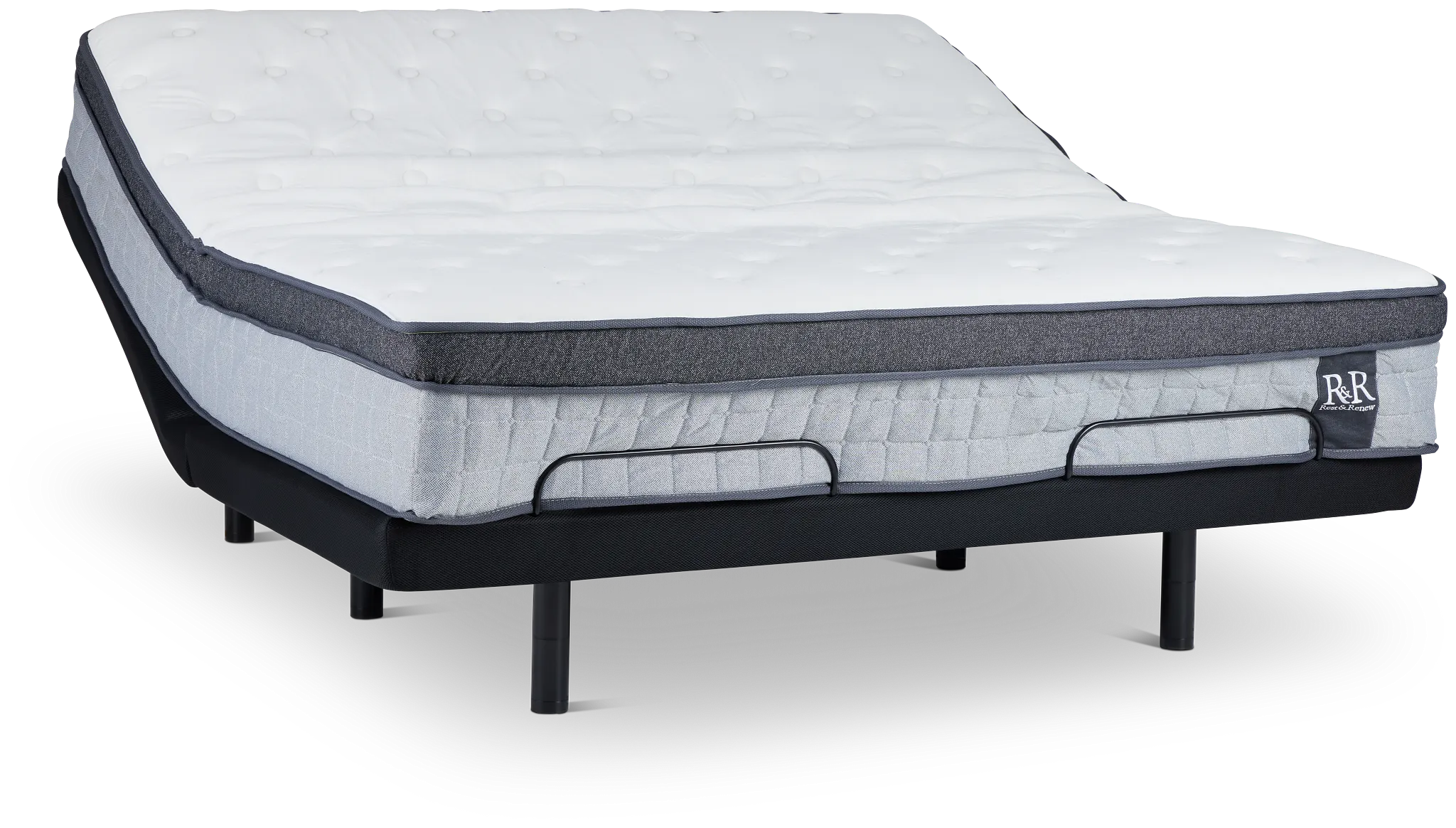 Rest & Renew By Zinus Pocket Innerspring 14" Plus Adjustable Mattress Set