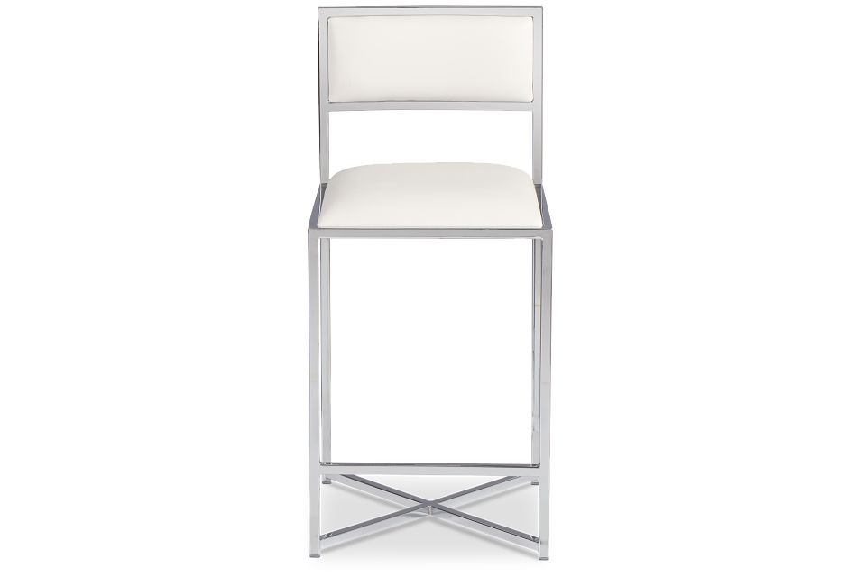 Amalfi White Stnl Steel 24 Barstool Dining Room Barstools City Furniture