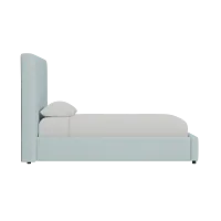Grayton Elite Light Blue 54" Upholstered Platform Bed