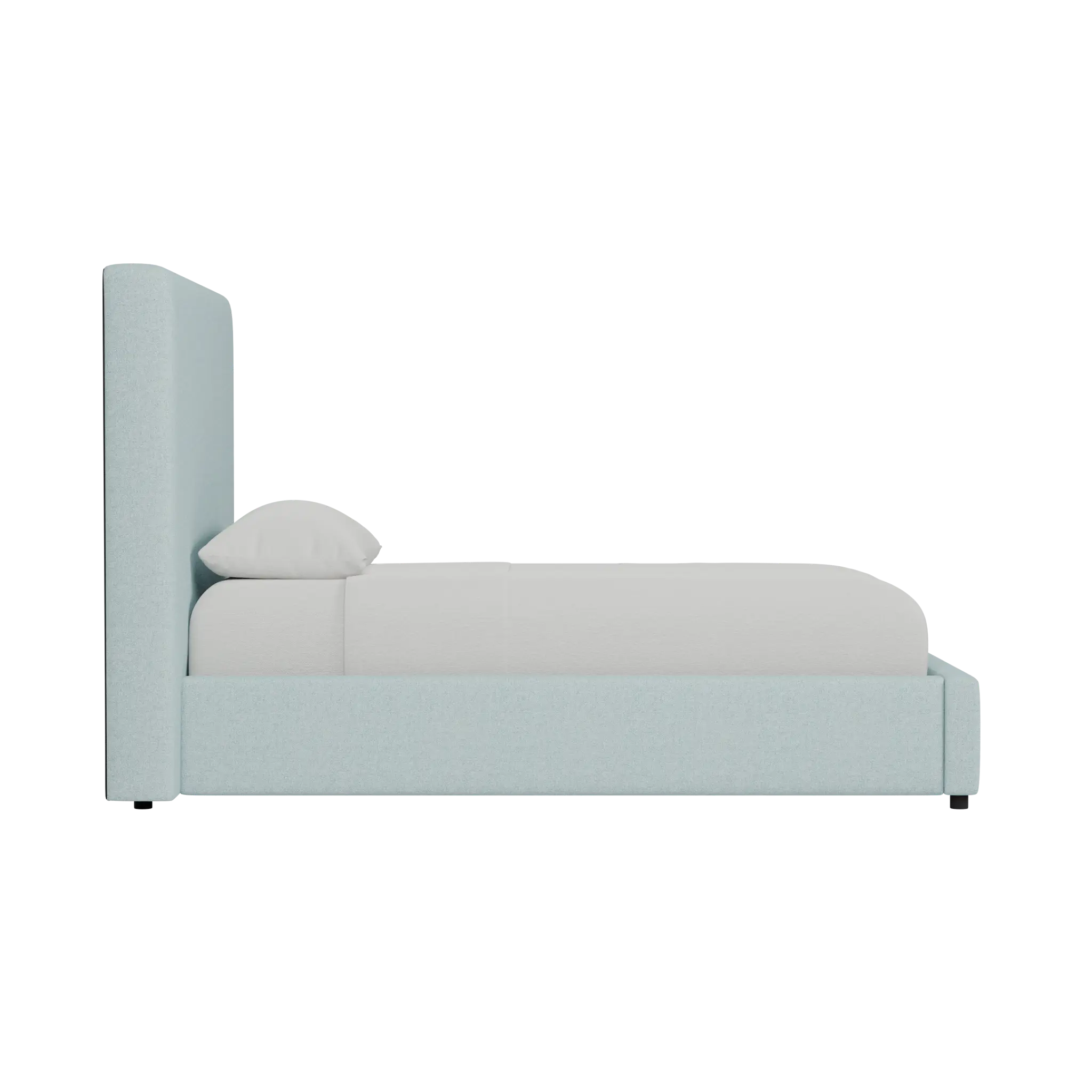 Grayton Elite Light Blue 54" Upholstered Platform Bed Grayton Elite Light Blue 54" Upholstered Platform Bed