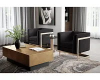 Levin Brown Rectangular Coffee Table
