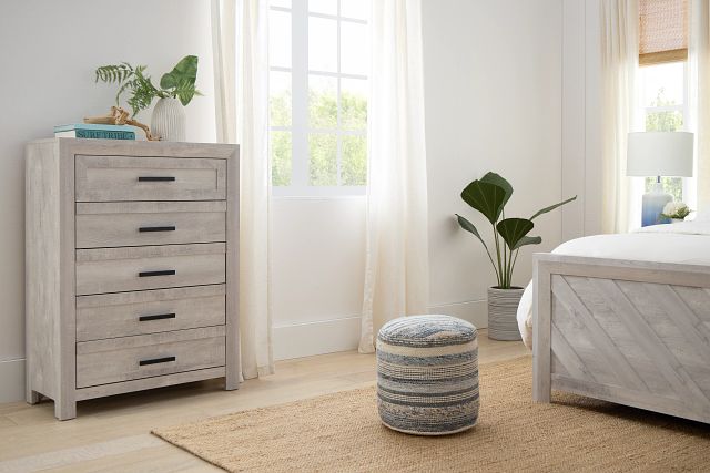 Delray White Drawer Chest