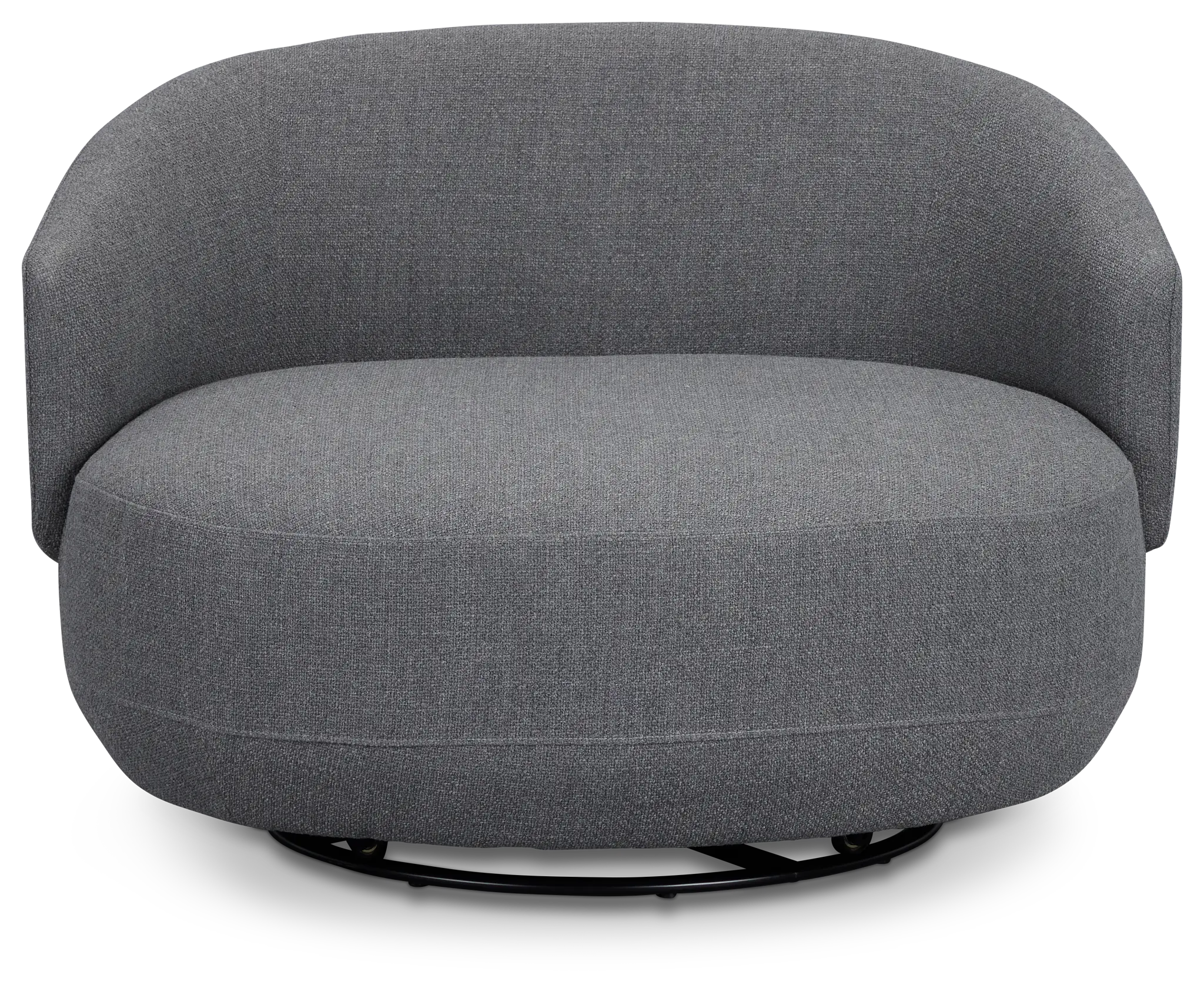 Chrisley Dark Gray Fabric Swivel Accent Chair Chrisley Dark Gray Fabric Swivel Accent Chair