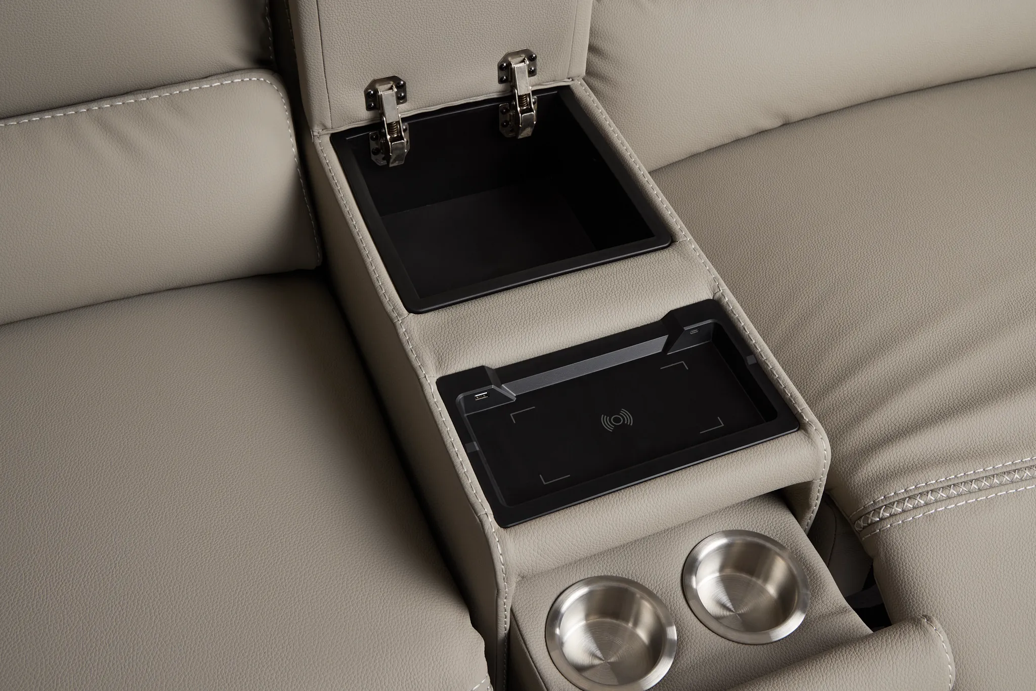 Jett Gray Micro Medium Dual Power 2-arm Reclining Sectional