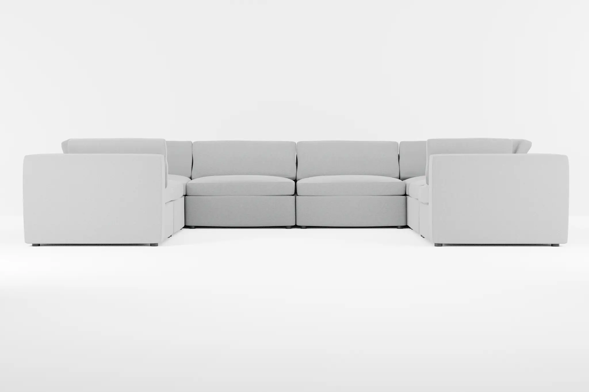 Destin Suave Gray Fabric 8-piece Modular Sectional Destin Suave Gray Fabric 8-piece Modular Sectional