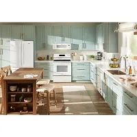 Whirlpool 3030 Series White Electric Range