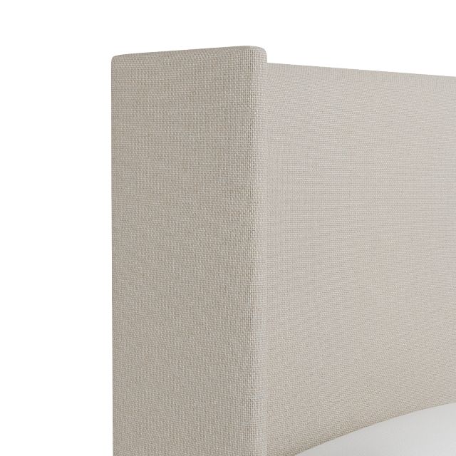 Captiva Suave Beige 60" Upholstered Shelter Bed