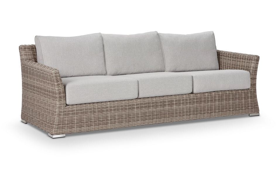 Raleigh Gray Woven Sofa Outdoor Sofas City Furniture Raleigh Gray Woven Sofa Outdoor, Outdoor Furniture Raleigh