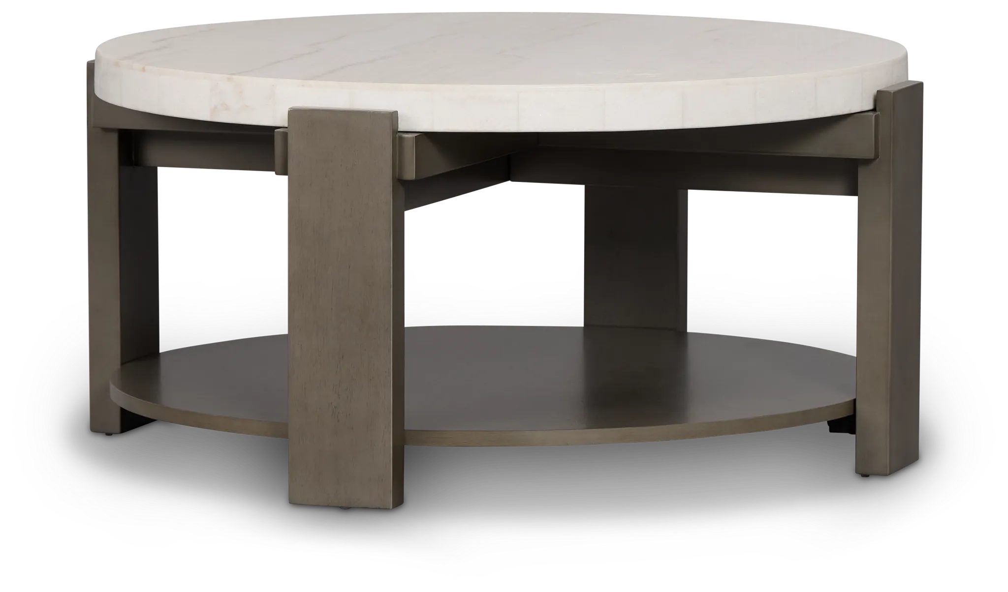 Kaleb White Marble Coffee Table