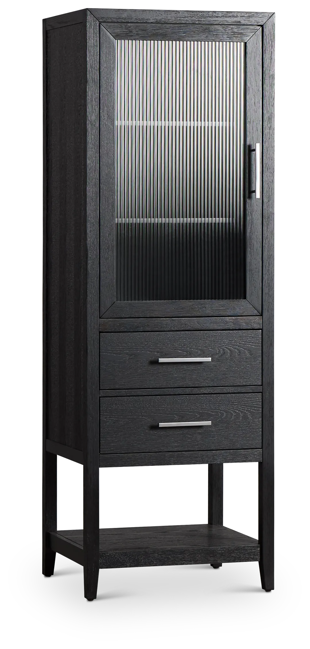 Alden Black Linen Cabinet
