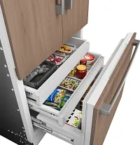 Bosch Benchmark Panel Ready 36" Built In French Door Refrigerator