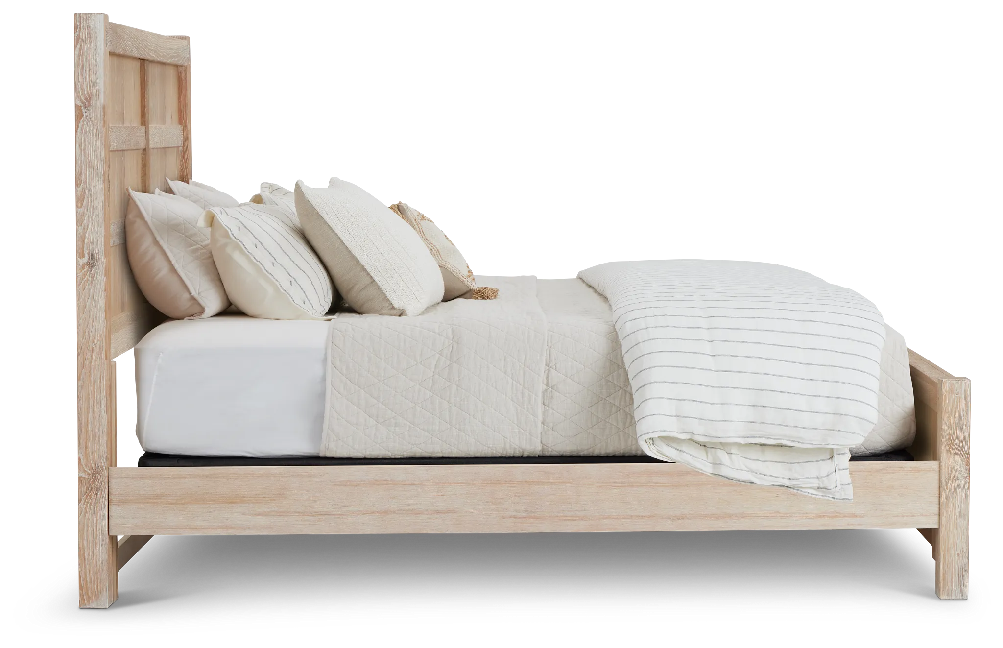 Salt Lake Light Tone Panel Bed