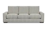 Edgewater Sea Lane Dark Gray 96" Sofa W/ 3 Cushions