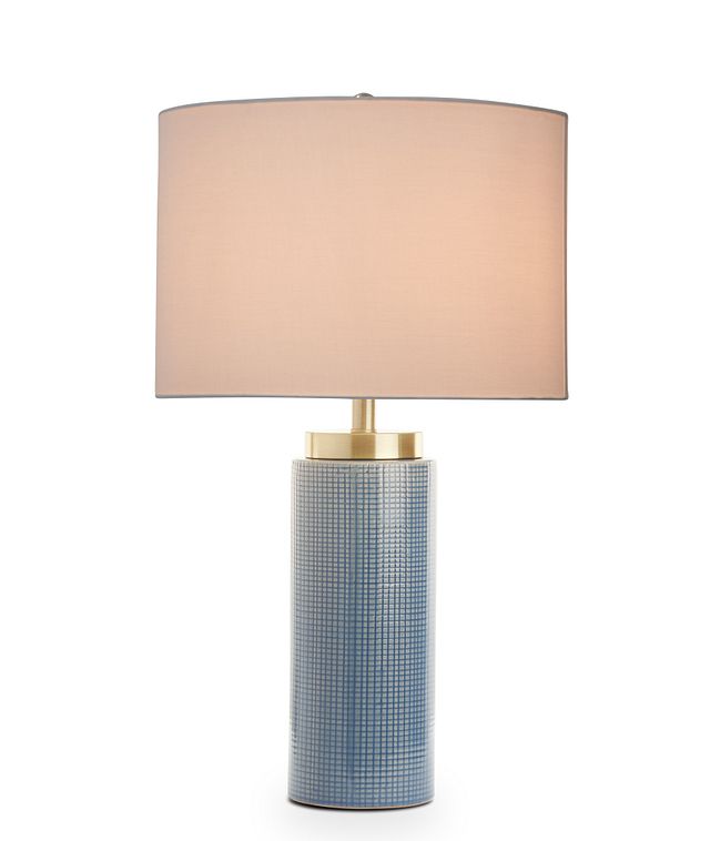 Dalvin Dark Blue Table Lamp (1)