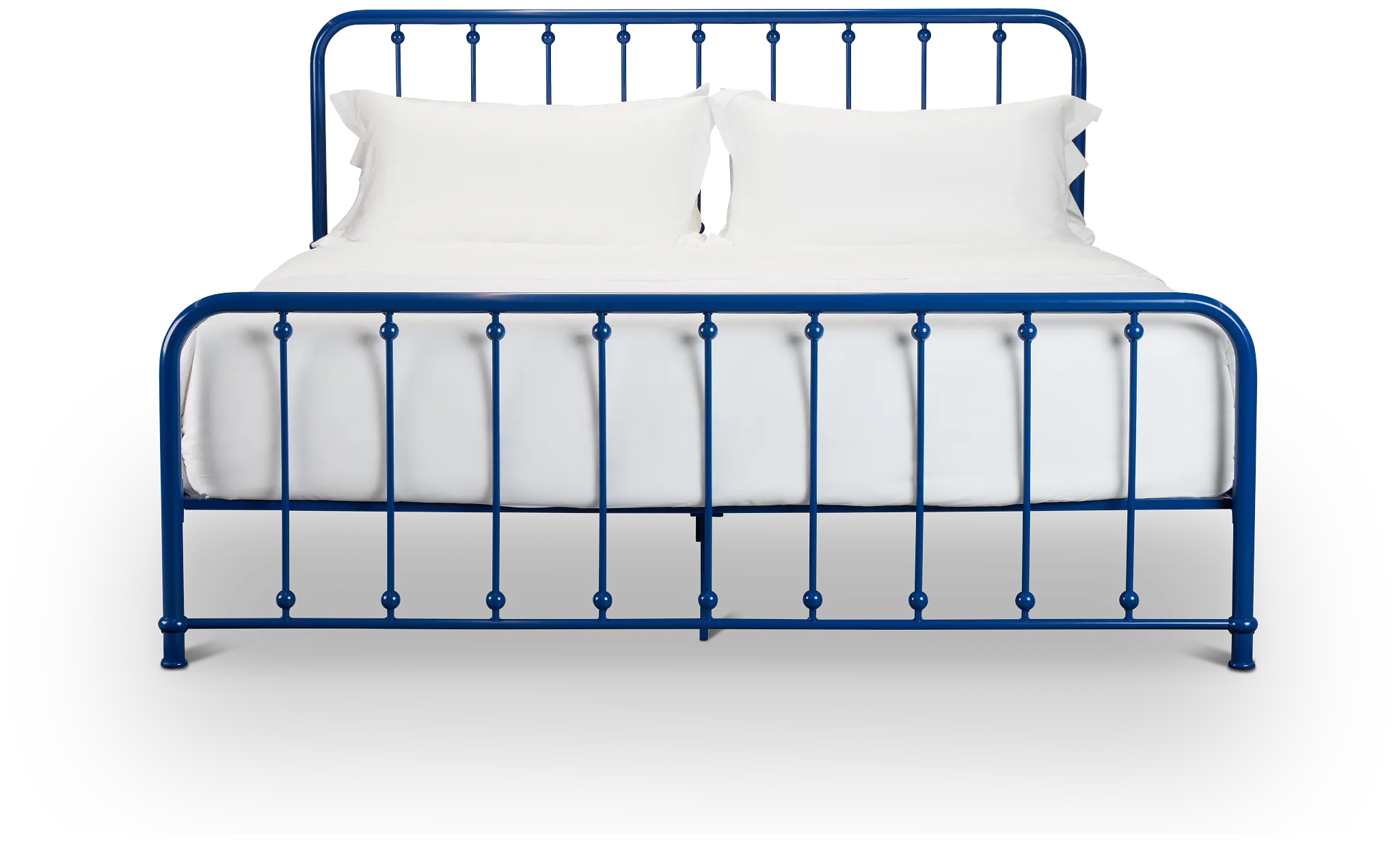 Rory Blue Metal Panel Bed