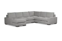 Edgewater Victory Gray Medium Left Chaise Sectional
