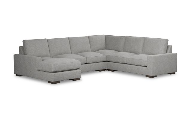 Edgewater Victory Gray Medium Left Chaise Sectional