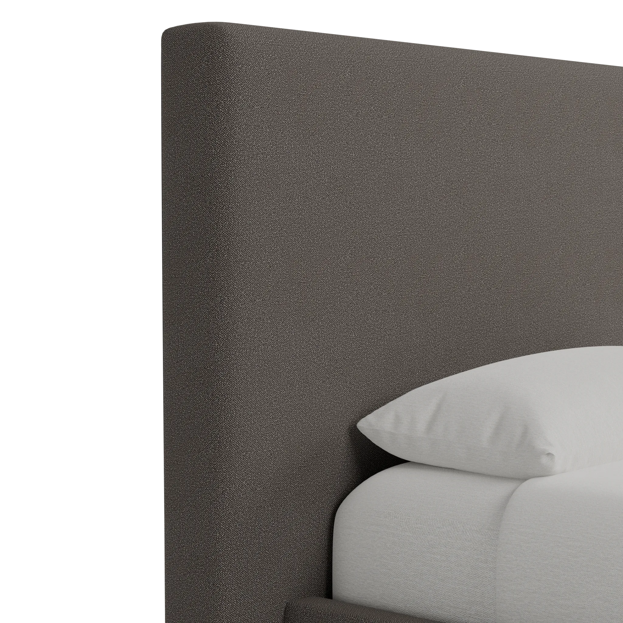 Grayton Elite Dark Gray 54" Upholstered Platform Bed