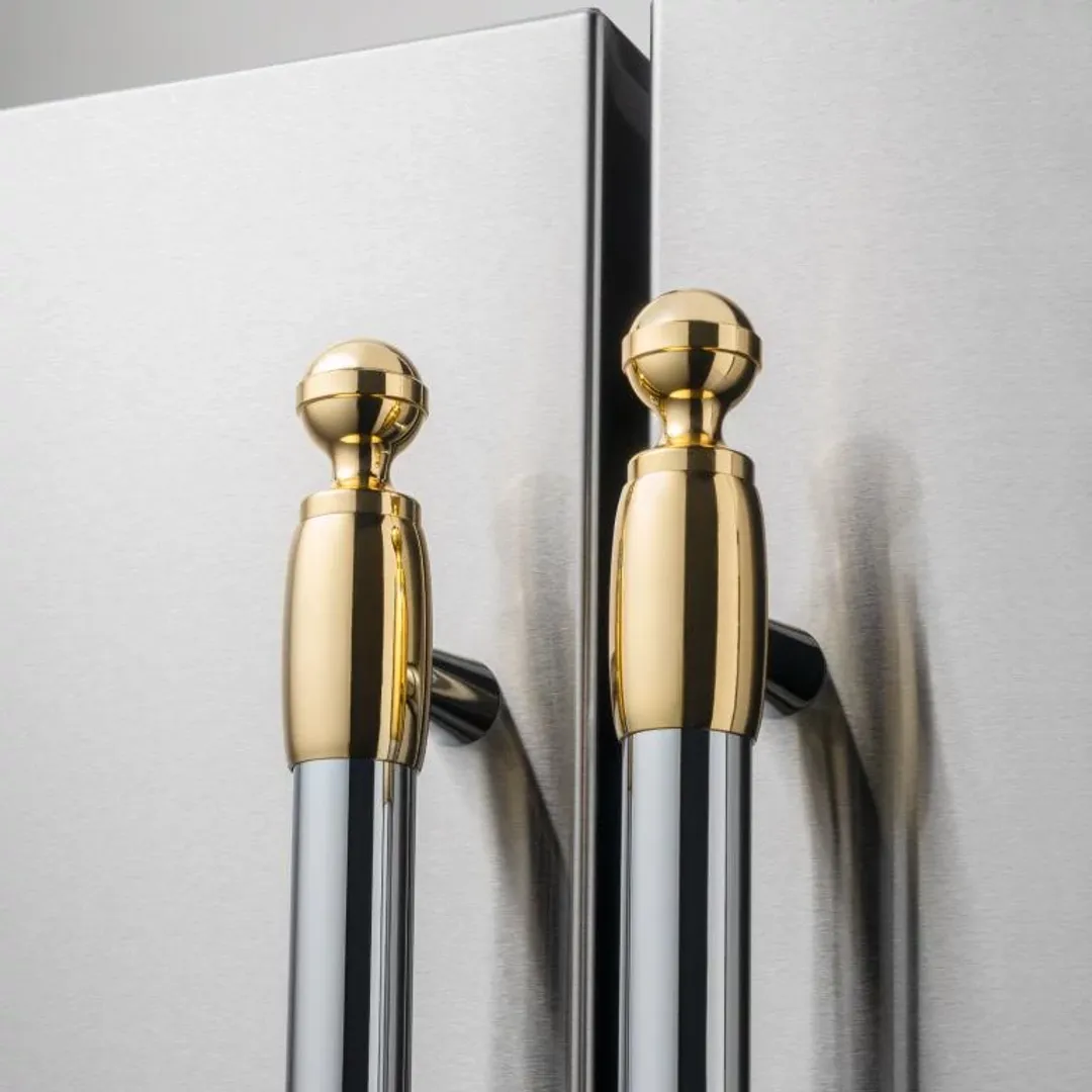 Bertazzoni Decor Gold Set Of 2 Handle Kit