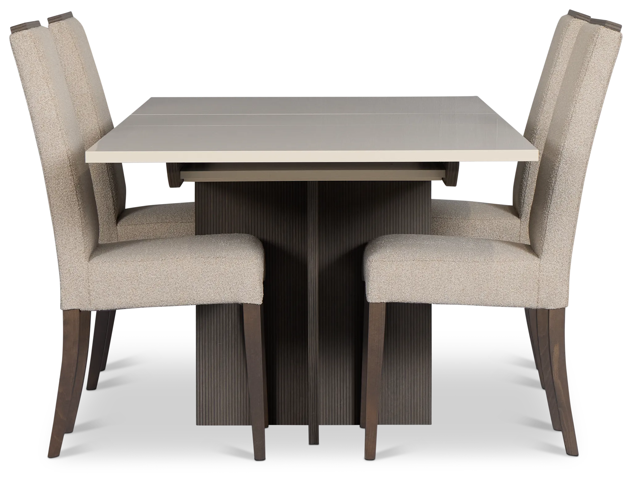 Sienna Two-tone Table & 4 Upholstered Chairs